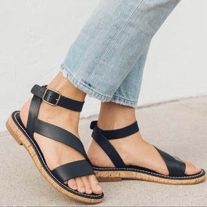 Anthropologie x Soludos Kai Leather Cork Sandal size 6